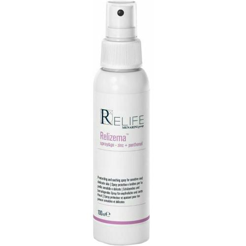 Menarini Relife Relizema Spray & Go Zinc & Panthenol Καταπραϋντικό & Προστατευτικό Spray για Ευαίσθητο Δέρμα κατά της Ερυθρότητας & της Αίσθησης Καύσου 100ml
